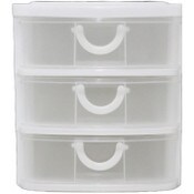 Wholesale - 3-DRAWER WHITE MINI ORGANIZER C/P 12, UPC: 789554866095